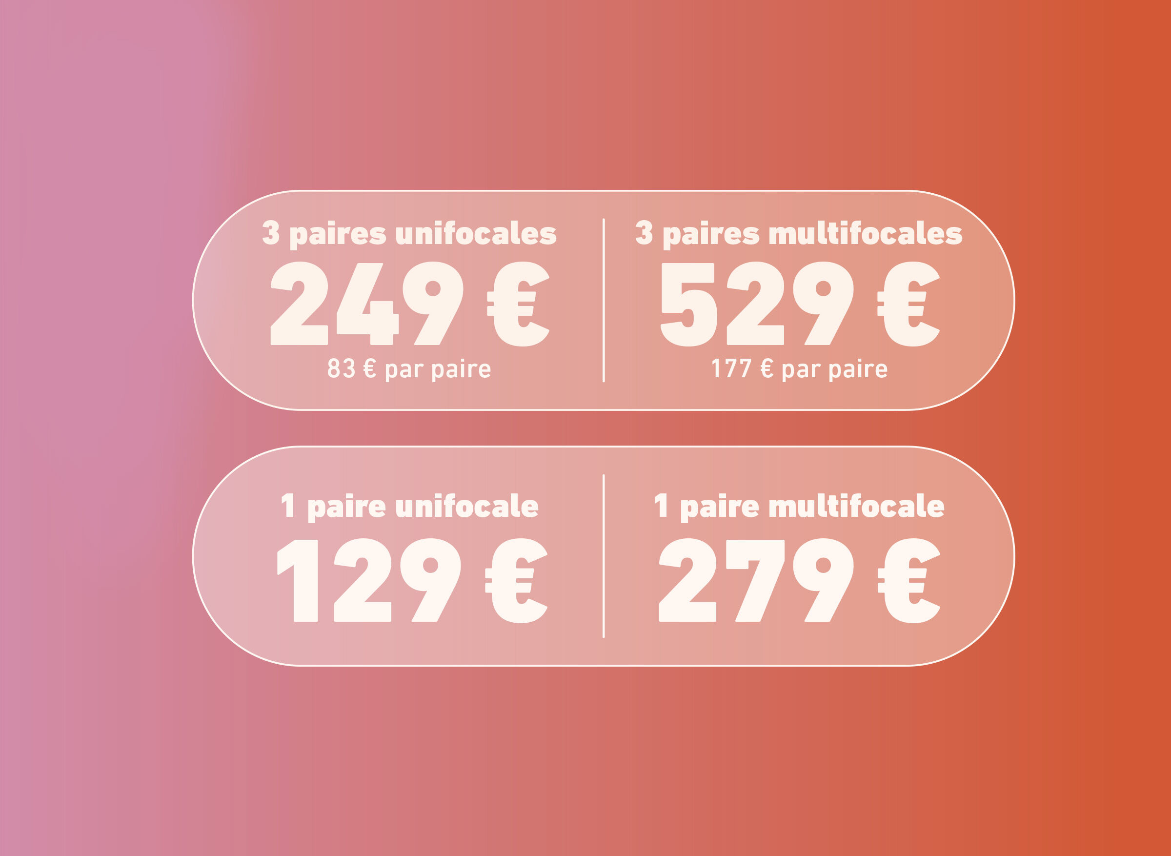 Opticien 3 discount paires